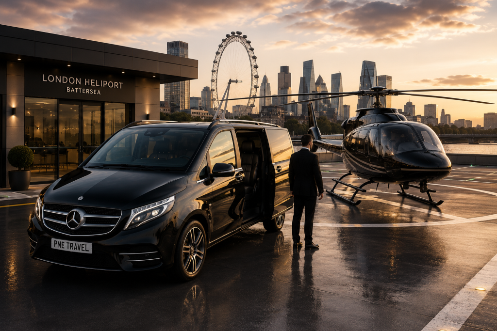 Private Jet Chauffeur Service London london heliport
