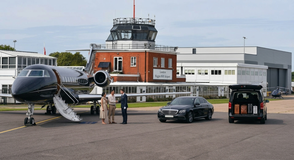 Private Jet Chauffeur Service London biggin hill