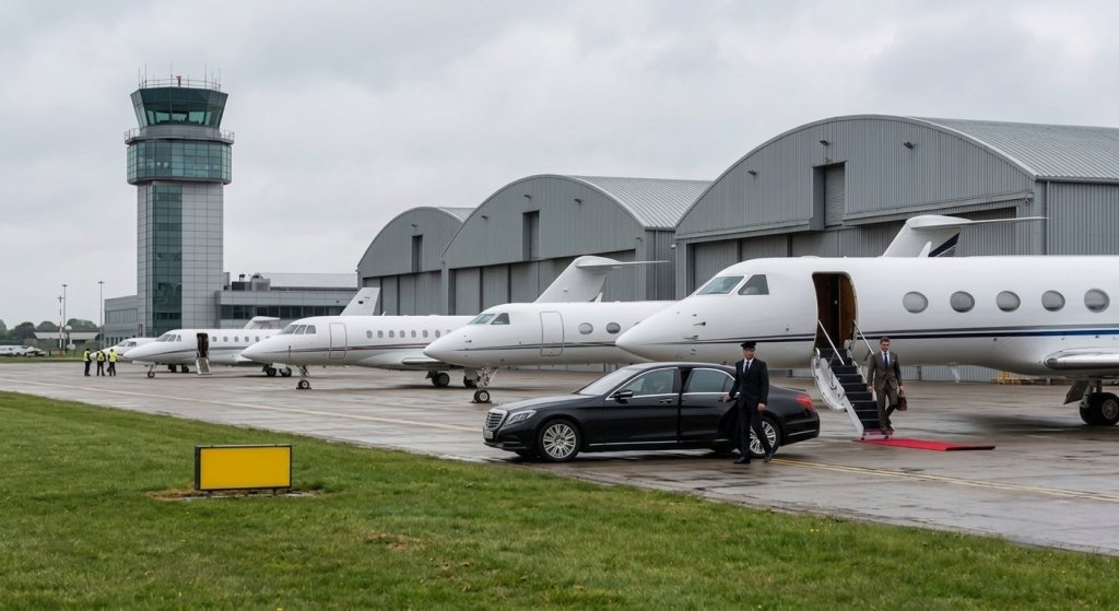 Private Jet Chauffeur Service London farnborough